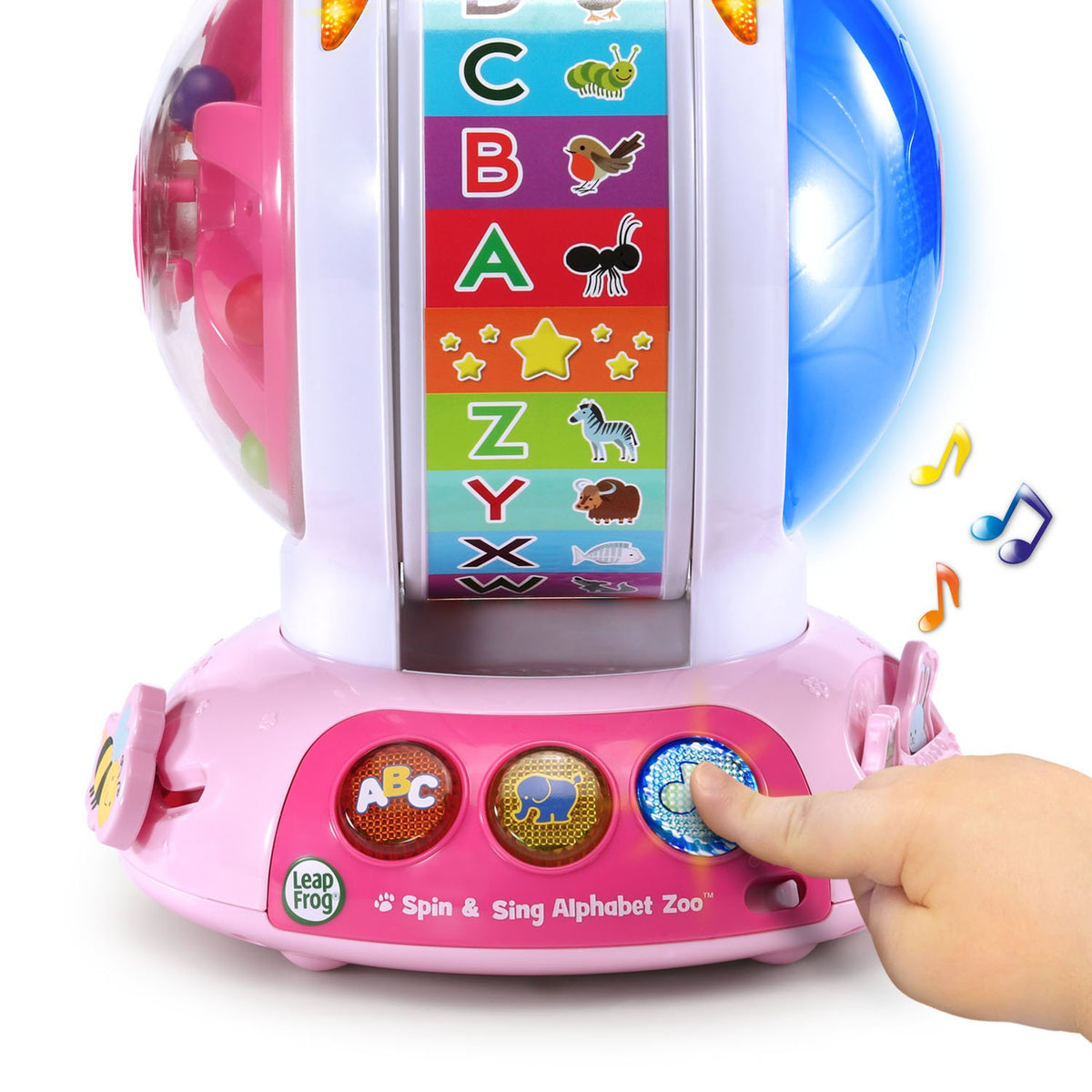 LeapFrog Spin and Sing Alphabet Zoo offers three learning modes.