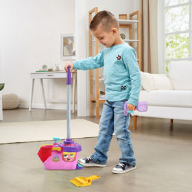 LeapFrog Clean Sweep green mop action for sweeping motions