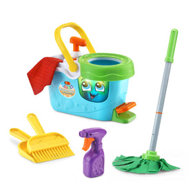 LeapFrog Clean Sweep Learning Caddy bucket lights up inviting imaginative cleanup play