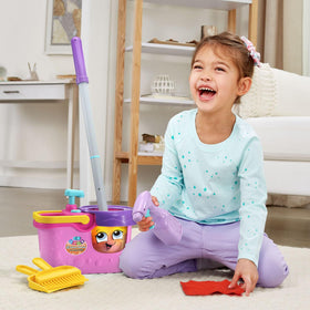 LeapFrog Clean Sweep red cloth wipe prompts color-matching play