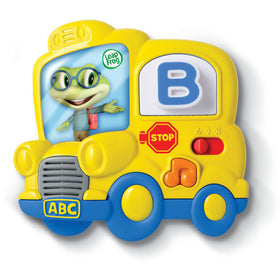 LeapFrog Fridge Phonics bus with letters teaches alphabet on a magnetic fridge.