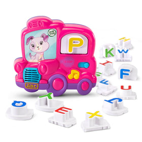 LeapFrog Fridge Phonics pink bus with letters teaches alphabet sounds