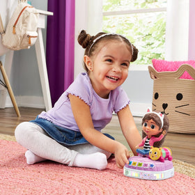 LeapFrog Gabby's Dollhouse Story Tails—animated lights create a warm storytime mood.