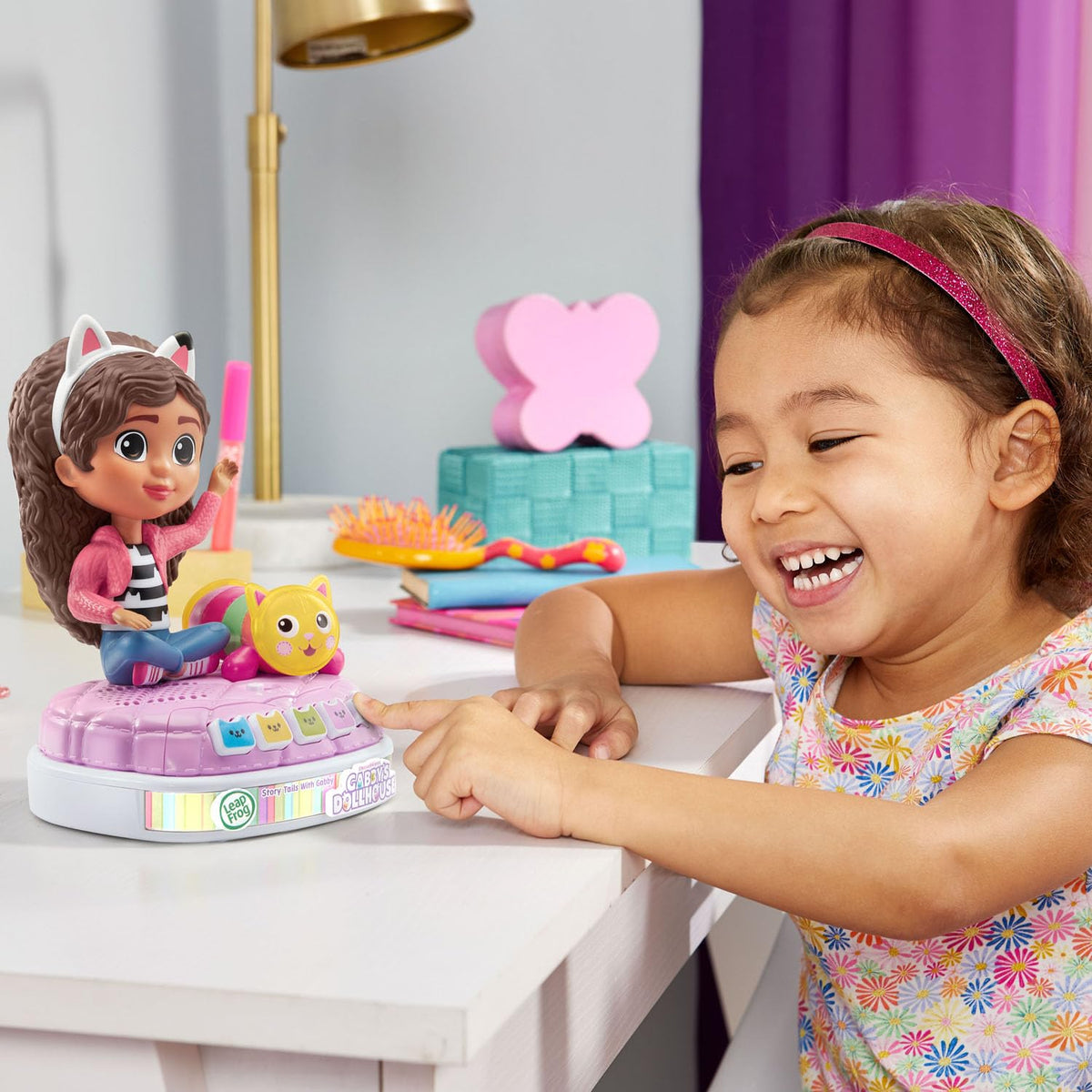 LeapFrog Gabby's Dollhouse Story Tails narration with Gabby and music to spark imagination.