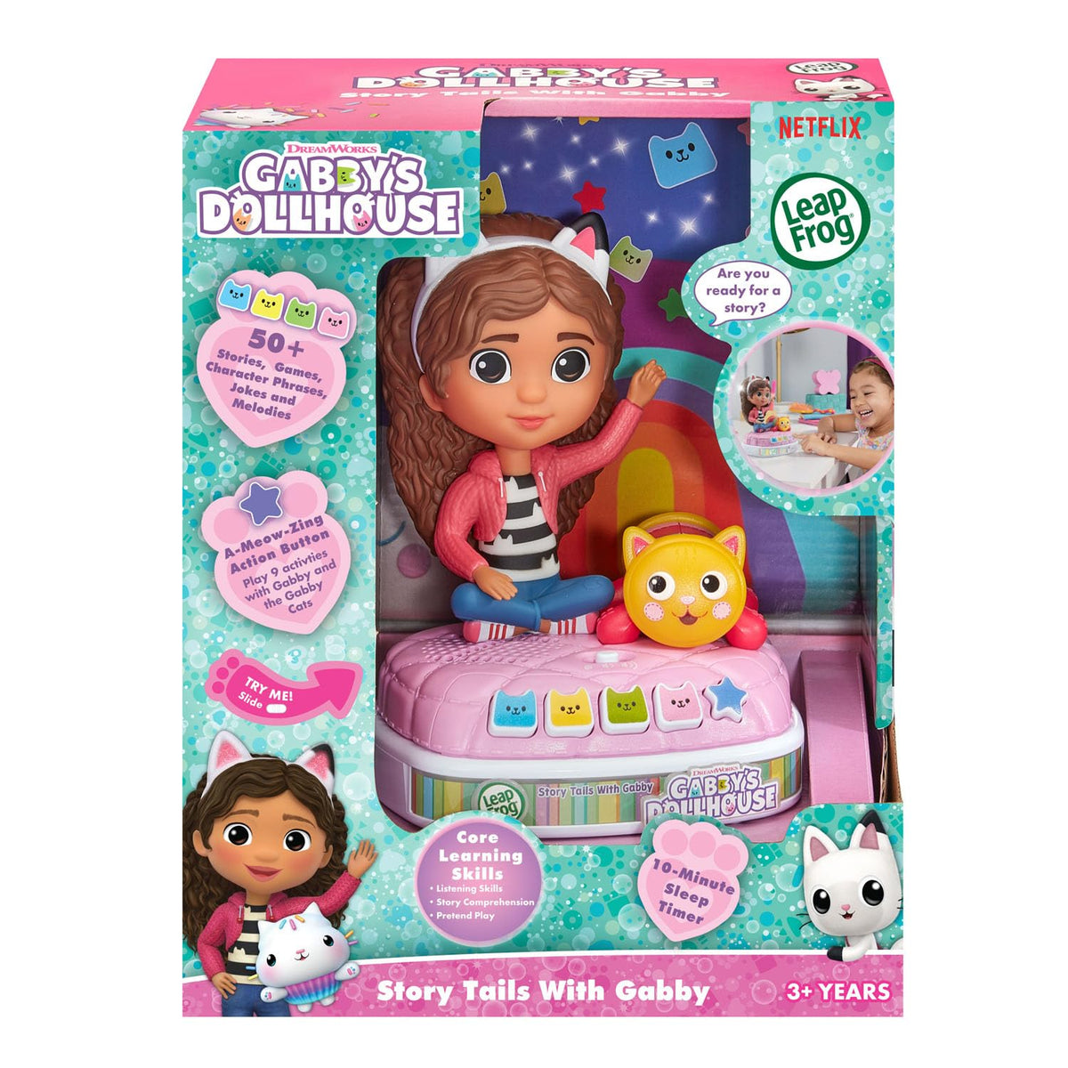 LeapFrog Gabby's Dollhouse Story Tails—nine interactive activities encourage pretend play.
