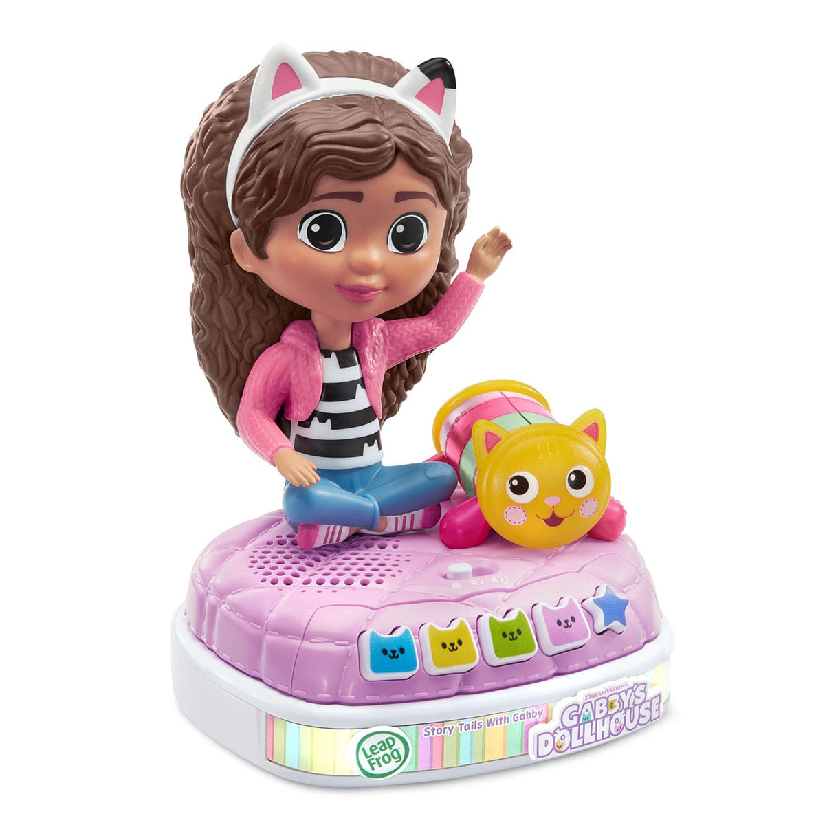 LeapFrog Gabby's Dollhouse Story Tails—press kitty buttons to launch stories and play.