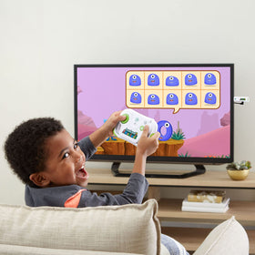 LeapFrog LeapLand Adventures collect-gems-and-rewards highlights rewards to motivate exploration.