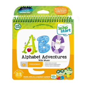 LeapFrog LeapStart Alphabet Adventures dial showing vowel sounds for interactive learning