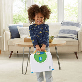 Access to battery compartment and power details for LeapStart on the go