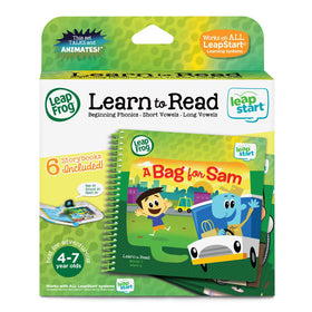 LeapFrog LeapStart Learn to Read Volume 1 stylus-tap page demonstrates touch interactions that reinforce concepts