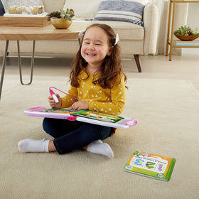 Preloaded library foundation provides familiar topics for early readers.