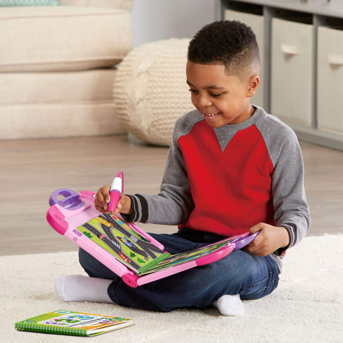 LeapFrog LeapStart pink age-range-2-7 supports growing learning at home.