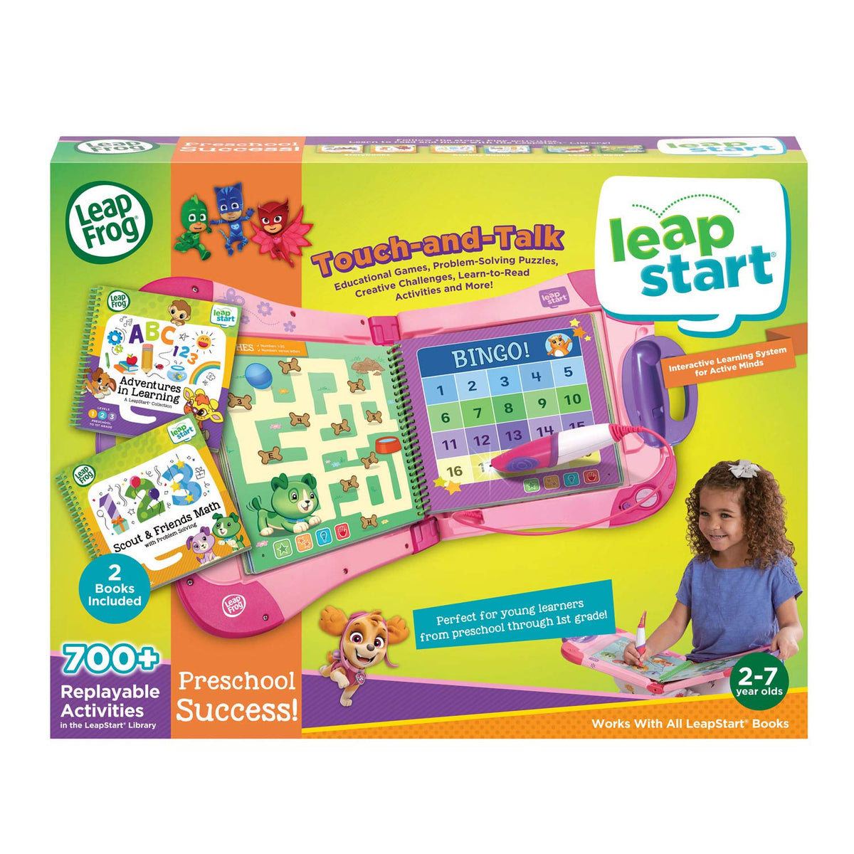 LeapFrog LeapStart pink battery-included design enables immediate play.