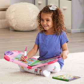 LeapFrog LeapStart pink preloaded-books provide ready-to-use content.