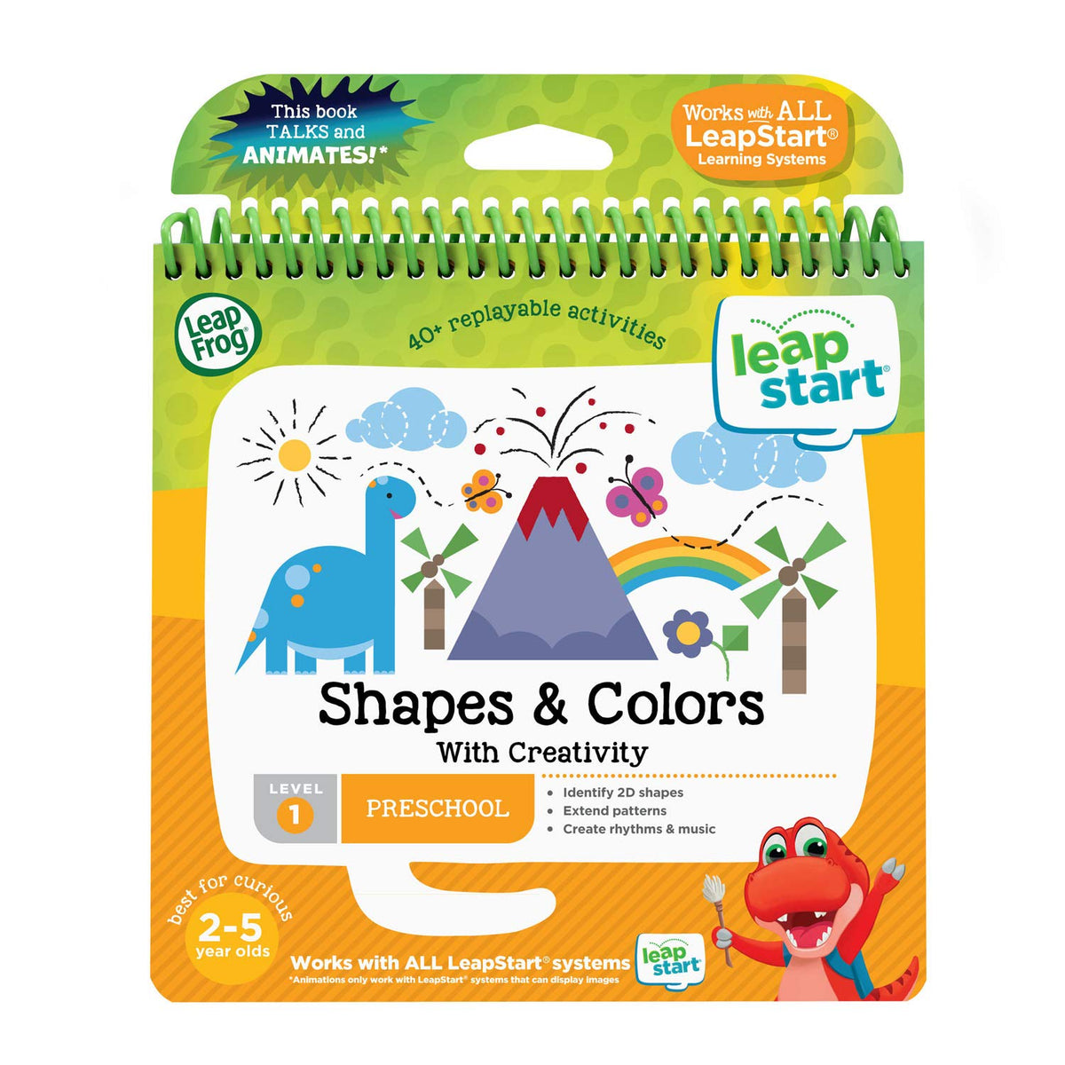 LeapFrog LeapStart shapes and colors dino adventure supports early shape recognition and learning