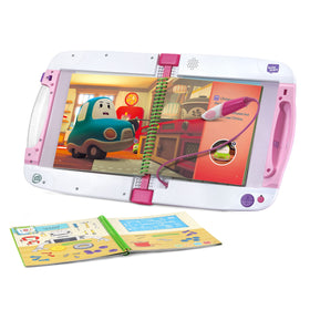 LeapFrog LeapStart stylus tap boosts reading and math engagement through interactivity.