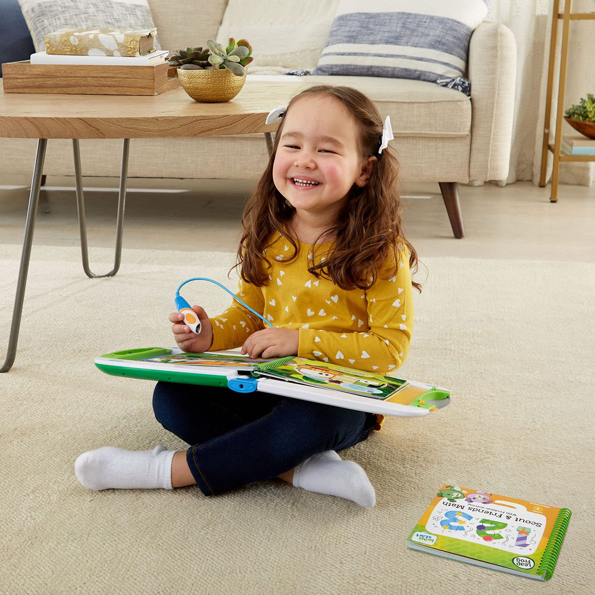 LeapStart two-level activities illustrating progression through 50+ skills per grade