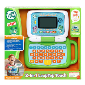 LeapFrog LeapTop Touch green name spelling customization for personalization
