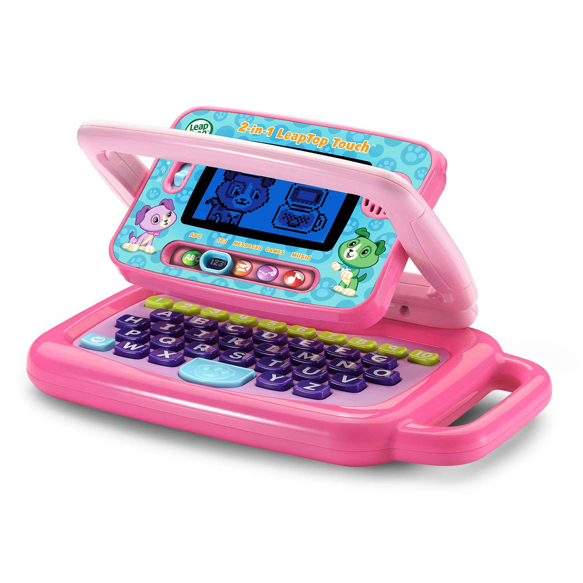LeapFrog LeapTop Touch with A-Z keyboard boosts early literacy.