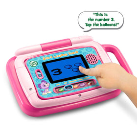 LeapFrog LeapTop Touch with number keys supports basic counting practice.