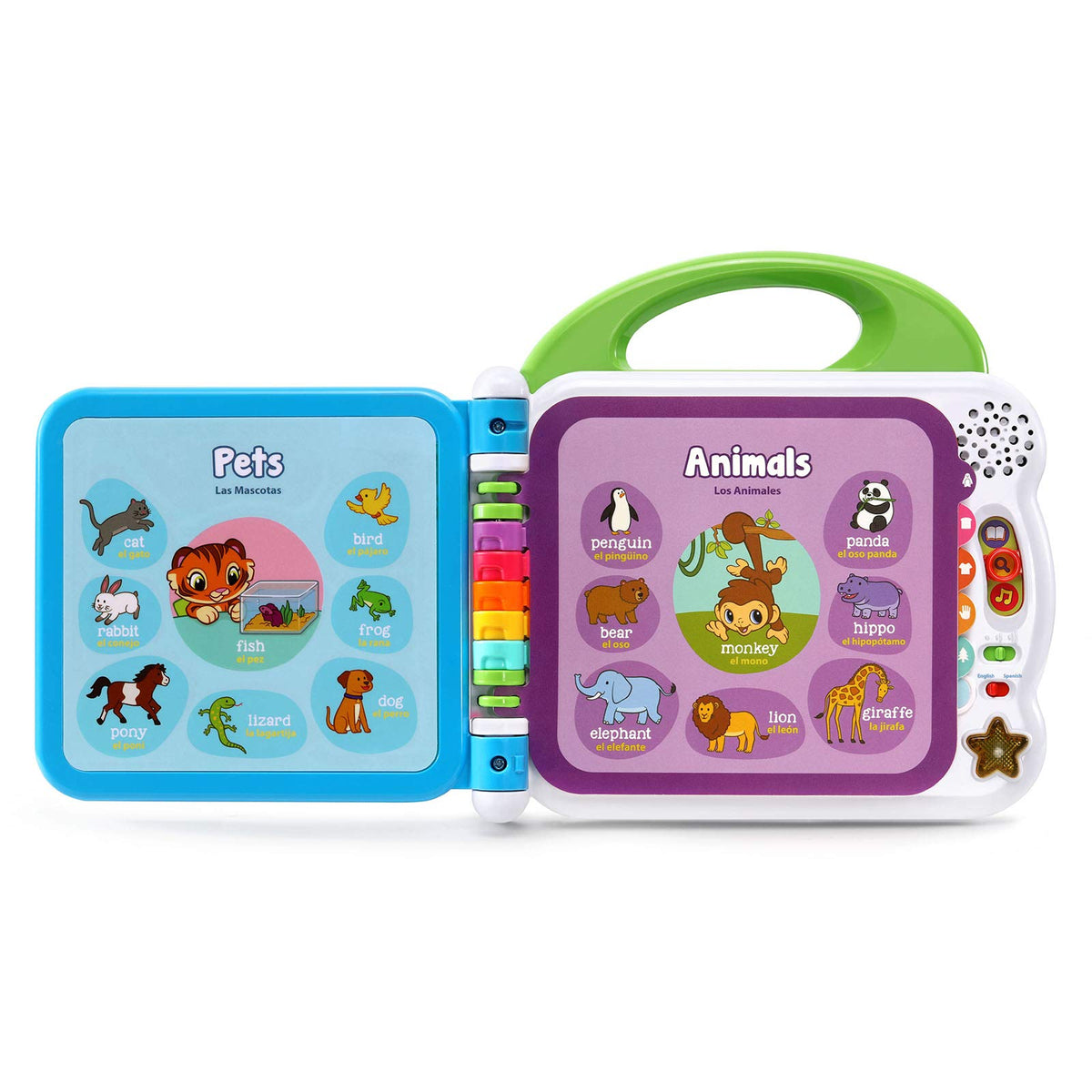 LeapFrog language switch reveals English and Spanish words and songs