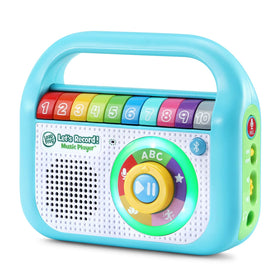 LeapFrog Let's Record Music Player teal battery compartment ready for quick setup