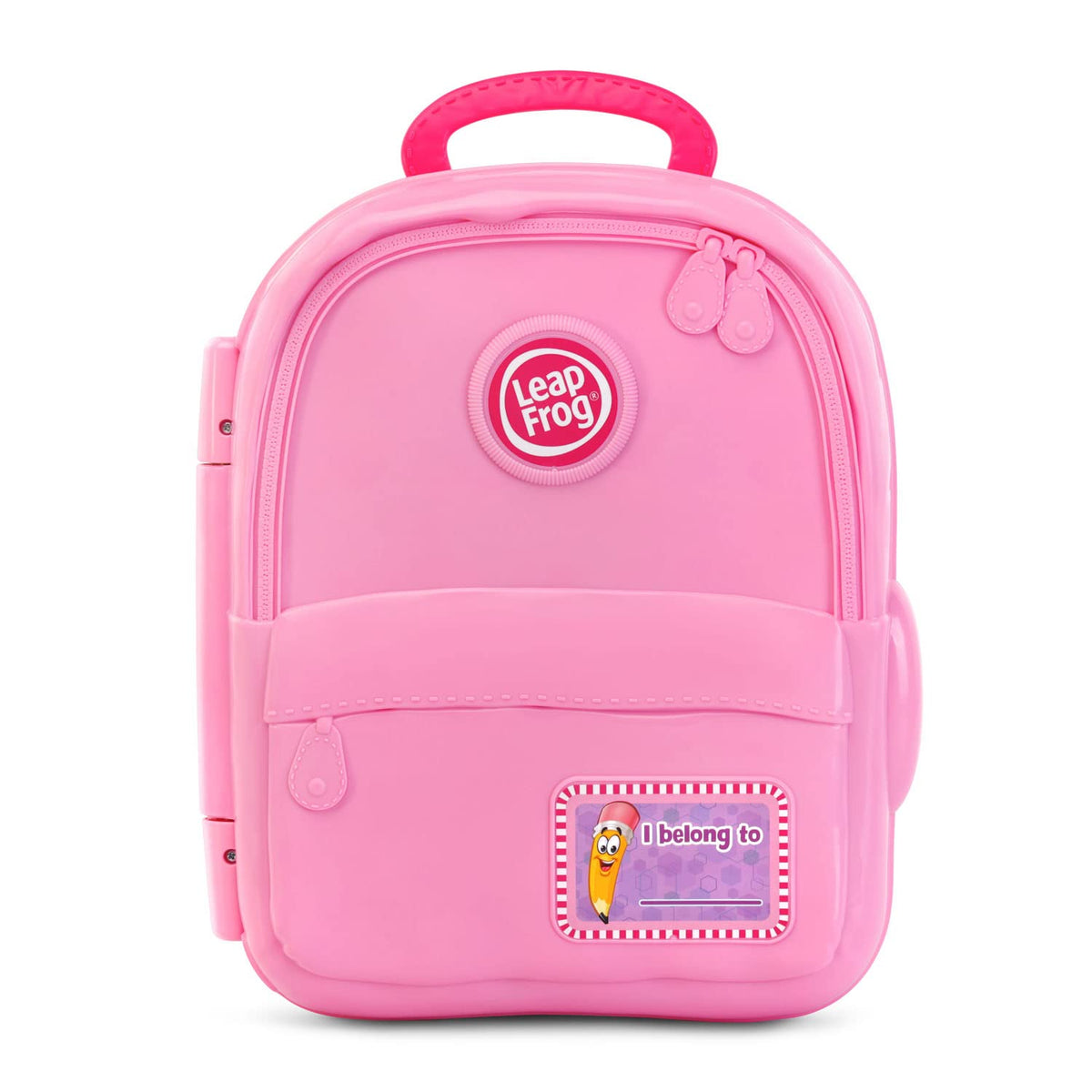 LeapFrog Mr. Pencil's ABC Backpack LCD display shows letters and sounds.