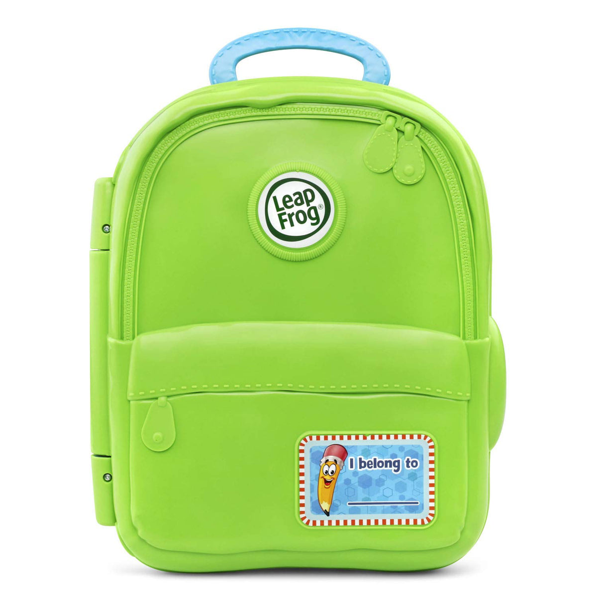 LeapFrog Mr. Pencil ABC Backpack letters fit into spaces for learning names and sounds.