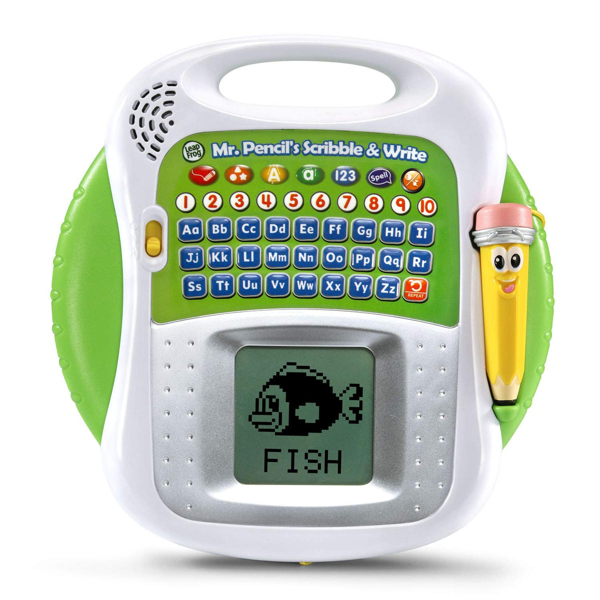LeapFrog Mr. Pencil's Scribble and Write front view highlights interactive learning for kids.