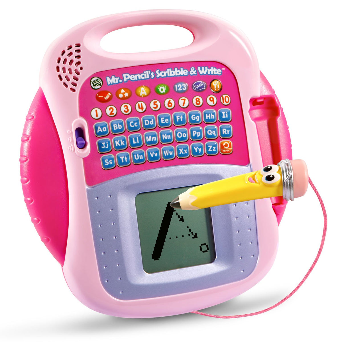 LeapFrog Mr. Pencil Scribble and Write Pink: animations activate after tracing