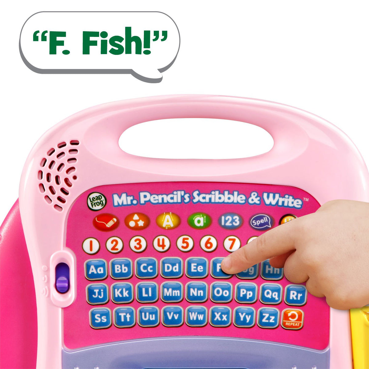 LeapFrog Mr. Pencil Scribble and Write Pink: numbers tracing on screen