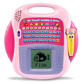 LeapFrog Mr. Pencil Scribble and Write Pink: stylus tracing with guided feedback
