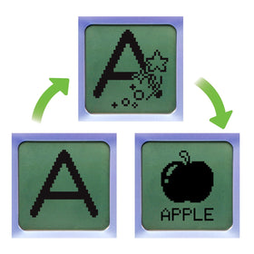 LeapFrog Mr. Pencil's Scribble and Write spelling activity encourages letter-sound matching.
