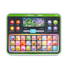 LeapFrog My First ABC Tablet rainbow backlit buttons teach letters and colors.