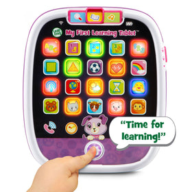 LeapFrog My First Learning Tablet Violet bottom icons enable role-play and pretend play