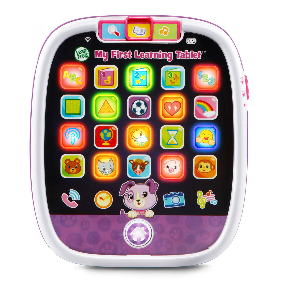 LeapFrog My First Learning Tablet Violet front view with kid-friendly design for toddlers