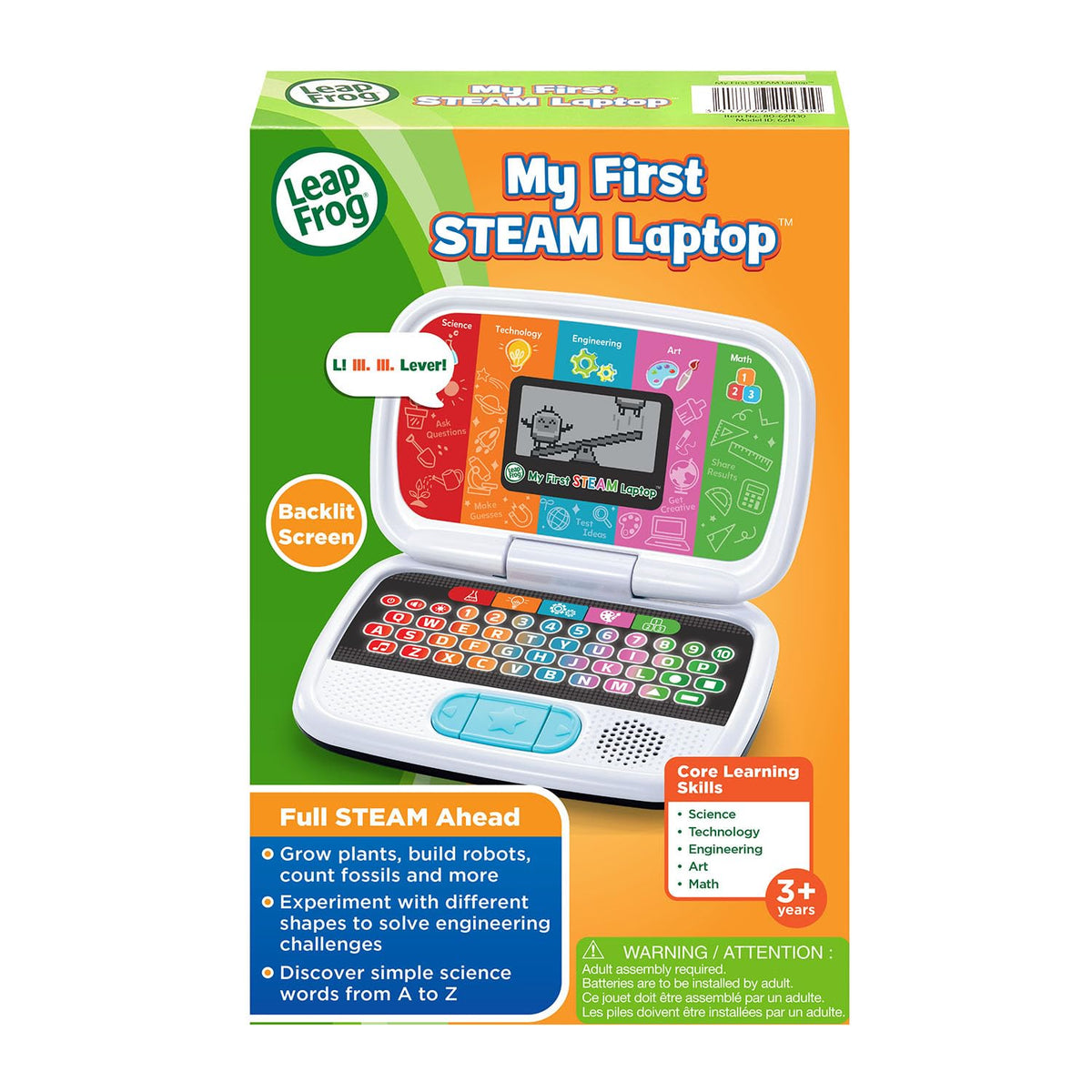 LeapFrog My First STEAM Laptop robot build-tools activity supports engineering creativity