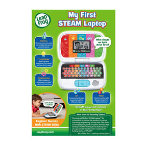 LeapFrog My First STEAM Laptop shape matching parts boosts spatial reasoning during play