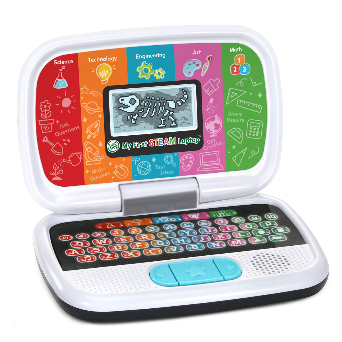 LeapFrog My First STEAM Laptop with STEAM-Bot guide promotes exploration and basics