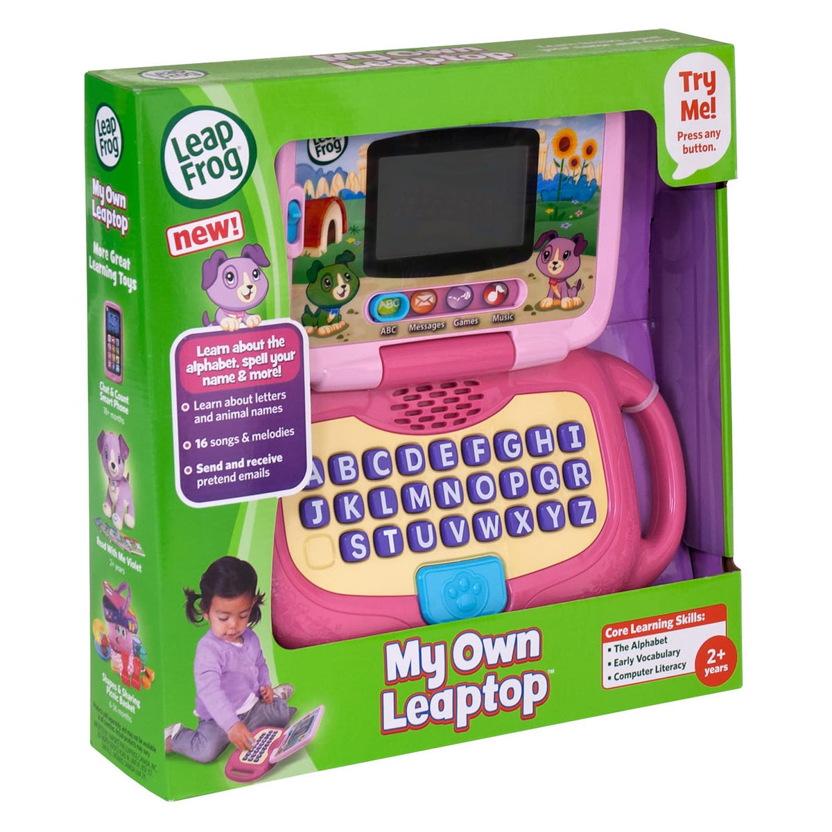 16 songs and melodies on LeapFrog Leaptop Pink