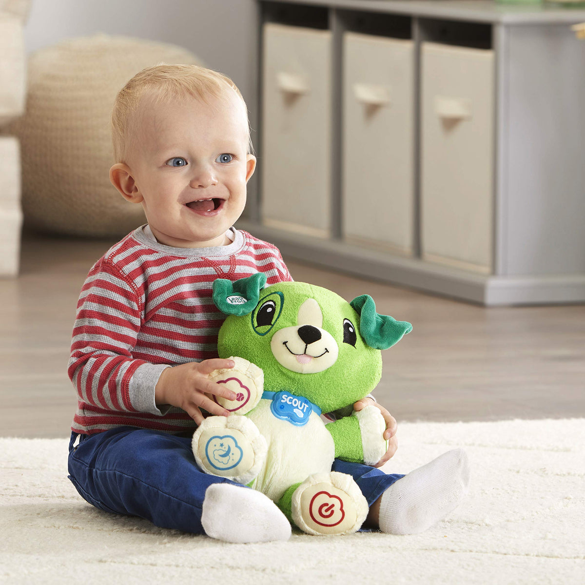 LeapFrog My Pal Scout lullaby timer aids gentle bedtime routines.