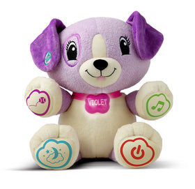LeapFrog My Pal Violet box-front view shows a soft learning buddy