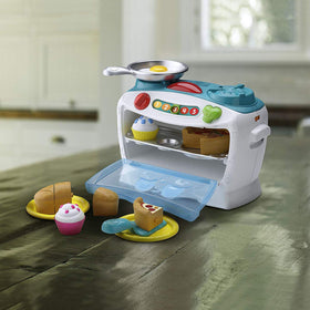 LeapFrog Number Lovin' Oven ingredients lined up for counting and portioning practice