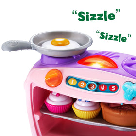Cupcakes from LeapFrog Number Lovin' Oven Pink encouraging counting and sharing.