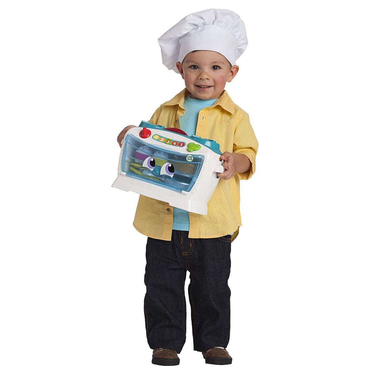 LeapFrog Number Lovin' Oven with spatula and plates illustrating sharing and serving games
