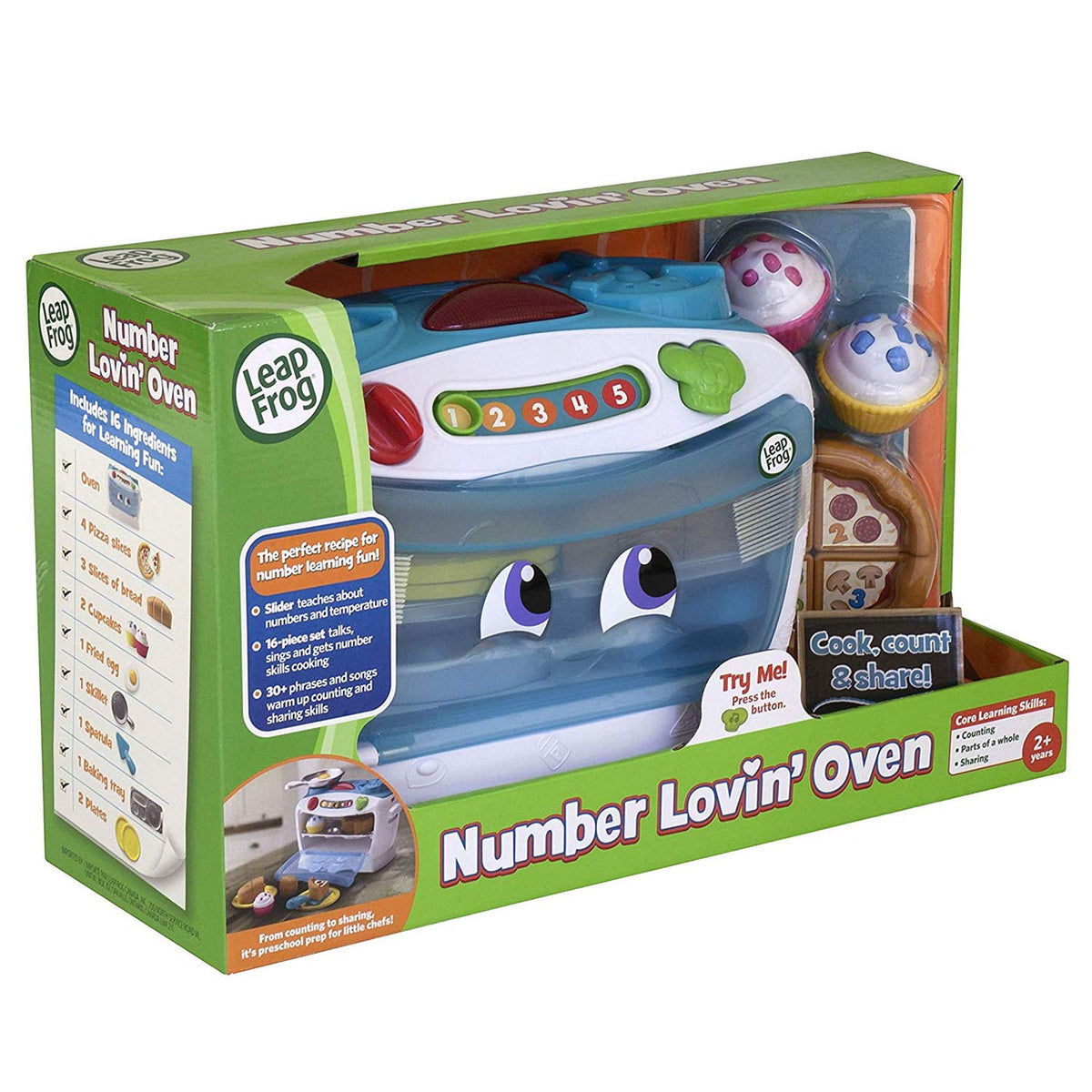 LeapFrog Number Lovin' Oven timer and slider showing time and temperature concepts