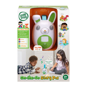 Three AA batteries required for LeapFrog On-the-Go Story Pal demo pack included.