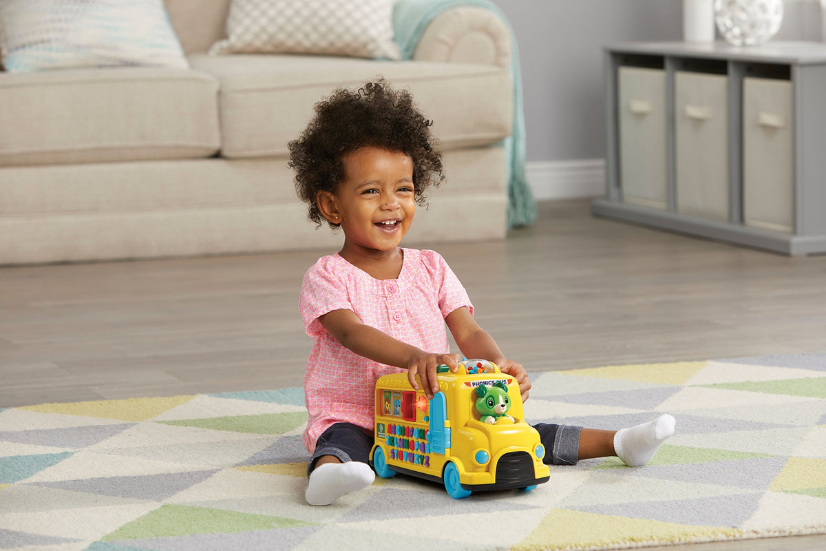 LeapFrog Phonics Fun Animal Bus game-mode play prompting letters to hop characters
