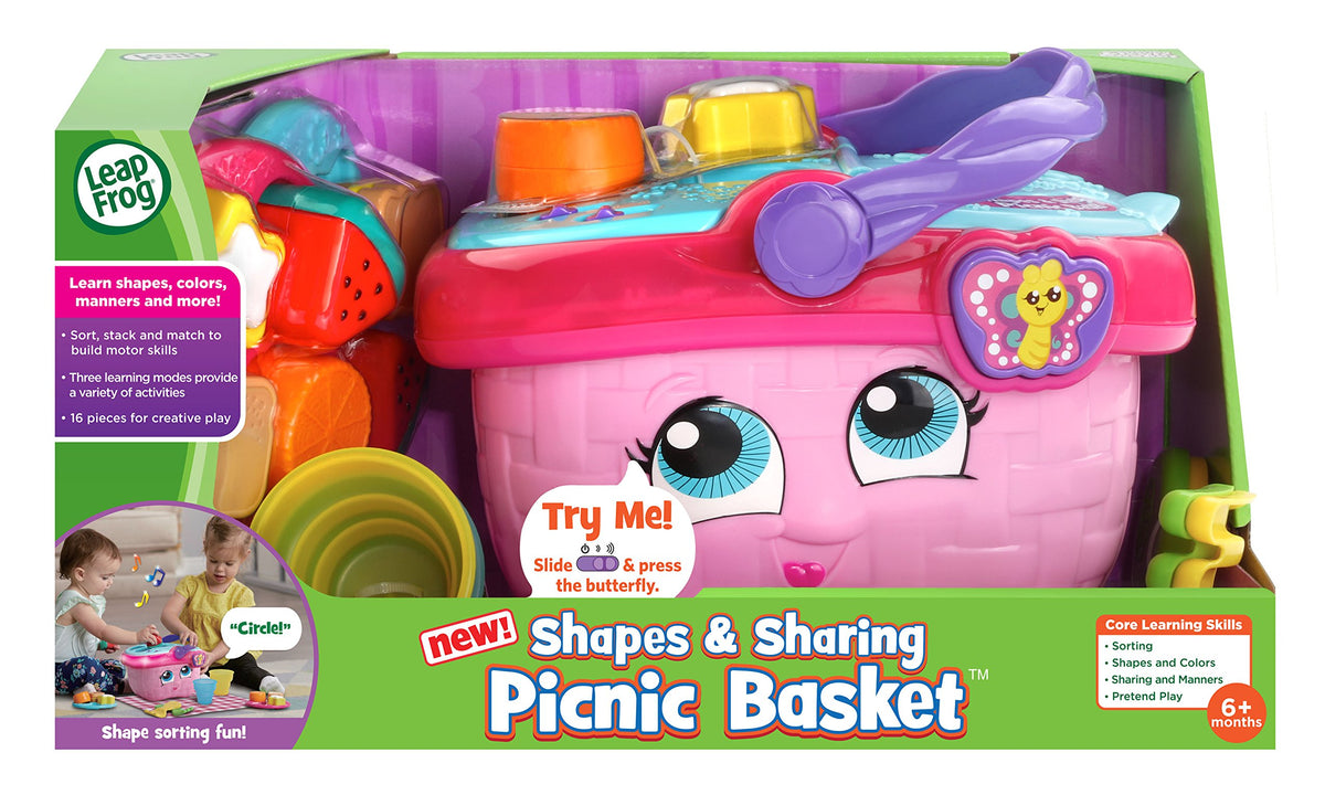 LeapFrog picnic basket lights up and stores all pieces for easy cleanup