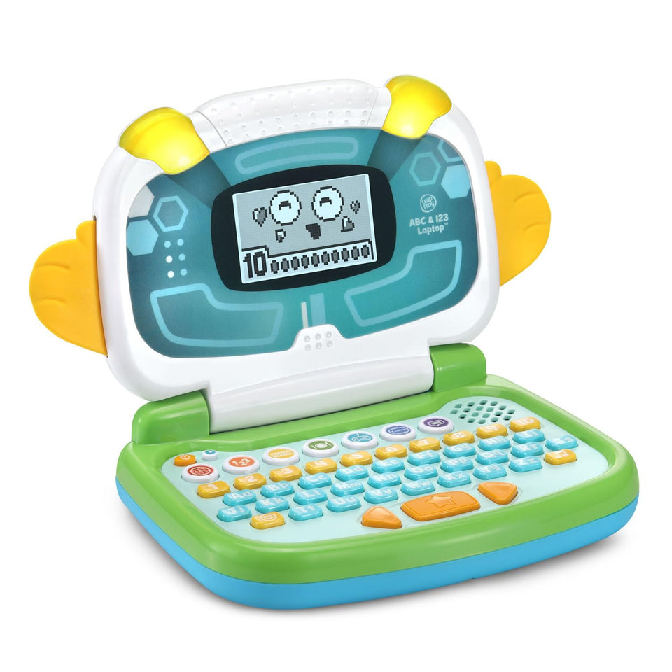 LeapFrog Pixel laptop with face animation, engaging preschool learners during play.
